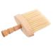 Healeved Hairdressing Bristle Brush Neck Brush Tool Salon Shave Brush Barber Brush Hard Brush for Waves Neck Duster Hair Salon Shaving Brush Manual Shaving Barber with Wood Handle
