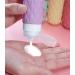 4 Pack Travel Bottles for Toiletries with Labels 100ML Silicone Travel Bottles Set with Clear Zipper Toiletry Bag Leakproof Refillable Squeeze Travel Size Containers for Shampoo Conditioner Pink/Green/Yellow/Purple - Buy Online on GoSupps.com