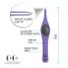 Cocos Precision Eyebrow Tweezers - Medical Grade Stainless Steel, Sharp Slanted Tip, Non-Slip Grip - 1 Pack Purple for Men & Women - Buy Online on GoSupps.com