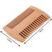 Natural Peach Wood Beard Comb - Anti-Static Double Sided Grooming Tool for Men - Buy Online on GoSupps.com