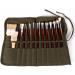 22-Slot Army Green Canvas Paint Brush Holder Roll Up Storage Bag for Acrylic, Watercolor, Oil Brushes - Buy Online on GoSupps.com