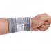 NeoTech Care Adjustable Compression Wrist Band - Elastic & Breathable Support Sleeve for Tennis, Sports & Exercise - Grey, Size S - 1 Unit - Buy Online on GoSupps.com