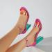 Buy HSYHKDSY Hot Pink Sandals for Women | Glitter Summer Shoes | Elegant & Comfortable Vacation Footwear S51124 - Buy Online on GoSupps.com