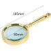 Lightweight Magnifying Glass 80Mm Retro Full Metal Brass-Plated Handheld Magnifying Glass for Old People to Read and Identify Antiques Lofty Ambition - Buy Online on GoSupps.com