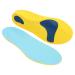 2 Pair Breathable Elastic Insoles for Foot Support Arch Support Inserts Soft Gel Shoe Pads for Running and Sports (L)