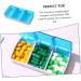 Portable 3-Compartment Medicine Organizer | Travel Pill Storage & Earplug Case - Buy Online on GoSupps.com