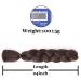 Fanfyu Ombre Braiding Hair Extensions - 3 Pack Kanekalon Jumbo Braid 24 Inch Box Braids (4#) for Stylish Hairstyles - Buy Online on GoSupps.com