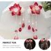 Lurrose 1 Pair Chinese Hair Clip Tassel Flower Hair Clips Hair Barrettes Sweet Hair Pins Hanfu Hair Accessories For Girl Teens Kids Toddlers - Buy Online on GoSupps.com