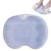 Baogao shower foot scrubber |Silicone shower back scrubber non-slip shower room washing brush with suction cup gentle cleaning brushes for women easy to clean dead skin blue