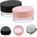 Mikinona 2pcs Portable Powder Box Compact with Mirror Makeup Accessories Cosmetics Travel Powder Case Plastic - Buy Online on GoSupps.com