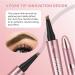 Magic Eyebrow Pencil with 4 Fork Tip 3D Microblading Eyebrow Pen Eye Brown Makeup Long-Lasting Eyebrow Pencil Long-lasting Natural Makeup Fine Stroke Magic Eyebrow Pencil Stay on All Day (Gray) - Buy Online on GoSupps.com