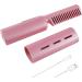 Hair Straightener Comb - Portable 4000mAh Electric Straightening Brush with Display 3 Temperature Settings Anti-Scald - Pink Color - Buy Online on GoSupps.com