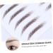 Outanaya Authentic Eyebrows 5pcs Eyebrow Stickers Shaping Brow Shaper Eyebrow Stencils Semi-permanent Transfer Stickers 6d 21x15cm Brown - Buy Online on GoSupps.com