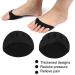 Foot Cushion Toe Pads for Pointe Shoes | Pain Relief & Comfort 2 Pairs | Black Forefoot Pads for High Heels - Buy Online on GoSupps.com