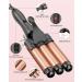 Shop Locken Bars 3 Barrel Curling Iron for Beach Waves - Fast Heating Adjustable Temperature Ceramic - Perfect for Large Curls in Ros gold - Buy Online on GoSupps.com
