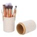 Portable PU leather make-up brush cup pipe holder Travel cosmetic container Tool apricot make-up brush holder organizer brush set brush