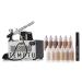 TEMPTU Airbrush Makeup System S-One Kit: Airbrush Makeup Set for Professionals and Makeup Artists: Includes S/B Silicone-Based Foundation Starter Set & Cleaning Kit, Lightweight, Travel-Friendly 15-Piece Premier Kit (Includes Airbrush System, Foundation &