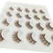 MUQIU37 Brown 3D Mink False Eyelashes - 10 Pairs for Natural & Dramatic Volume | Coffee Brown Lashes for Makeup & Extensions (MQ601) - Buy Online on GoSupps.com