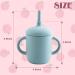 Sangyn 2 Pack Toddler Training Cup with Straw BPA-Free 5 Oz - Sky Blue Brown - Buy Online on GoSupps.com