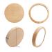 Lurrose 4pcs Round Wooden Pocket Mirror - Compact 7.5 cm Mirrors for Purses | International Shipping Available - Buy Online on GoSupps.com