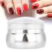 QQMORA Silicone Nail Art Stamp with Lid & Scraper - Polish Design Tool for DIY Nail Art Nail Schools & Salons (Silver) - Buy Online on GoSupps.com