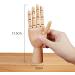 Bleiou 7 Inch Wooden Art Drawing Mannequin Left and Right Hand Model for Sketching and Painting - 7 Inch - Buy Online on GoSupps.com