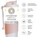 24 oz Pink Protein Shaker Bottle with Whisk Ball - Portable Mixer for Smooth Protein Drinks - Buy Online on GoSupps.com