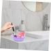Housoutil Cleaning Pad Silicon Brush Cleaner Cosmetics Brush Scrubber Makeup Cleaning Mat Cosmetic Brush Cleaner Pad Makeup Scrubber Bowl Silica Gel Purple Cleaning Brush Make up 14.5x11cm Purple - Buy Online on GoSupps.com