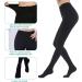 Medical Compression Pantyhose Stockings | Plus Size | 20-30mmHg Firm Graduated Support | Edema & Varicose Veins Treatment | Closed Toe | Black XXL - Buy Online on GoSupps.com