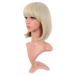 MapofBeauty 12 Natural Female Short Straight Hair BOB Wig - White Gold | International Shipping Available - Buy Online on GoSupps.com