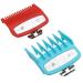2 Pieces Professional Hair Clipper Cutting Guard Guide Combs with Metal Clip 1/16" 3/16" 1.5mm 4.5mm Compatible with Wahl Standard Full-Sized 5 Star Series Magic Clip Hair Clippers (Multi-colored)
