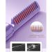 Rechargeable Mini Hair Straightener | 2023 Portable 2-in-1 Cordless Curler & Straightener | Adjustable Temperature Flat Iron Brush (Purple - Buy Online on GoSupps.com