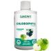 Liquid Chlorophyll Apple 500ml Cold Extracted from Non-GMO Alfalfa - Detox - Alkaline - Natural Body Deodorant Antioxidant - Made in Canada