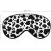 Black and White Cows Sleep Mask for Women | Adjustable Eye Shades with Elastic Strap - Perfect for Comfortable Sleep - Buy Online on GoSupps.com