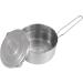 Denpetec Stainless Steel Camping Cook Pot - 1.5L Large Capacity Bento Pot for Camping, Hiking & Picnic - Folding Handle & Lid - Silver - Buy Online on GoSupps.com