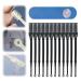 2-in-1 Nasal Hair Cutter Double Sided Nose Hair Knife Nose Manual Nose Hair Trimmer 360 Rotating Manual Nose Hair Trimmer Rotating Nasal Hair Razor Cutter with Ear Picker(Black-12pcs)