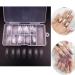 Morechioce 100 Pcs Transparent Half Cover Fingernails - DIY Nail Art Tips for Women | Artificial Nail Tips with Box - Buy Online on GoSupps.com
