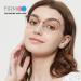 Firmoo Panto Blue Light Filter Glasses for Men & Women - Anti-Blue Light Computer Safety Glasses Metal Frame 140mm Width Leopard Design - Buy Online on GoSupps.com