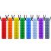 Chew Necklace by GNAWRISHING - 8-Pack (Building Block)- Perfect for Autistic ADHD SPD Oral Motor Children Kids (Tough Long-Lasting)