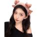 JSGHGDF Sweet Ballet Bowknot Plush Headband for Women Girls Furry Princess Hair Hoop Elegant Hair Styling Tool Pink - Buy Online on GoSupps.com