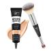 IT Cosmetics Makeup Set - Includes Supersize Bye Bye Under Eye Concealer (14.5 Light) + Heavenly Luxe Complexion Perfection Concealer Brush (1 fl oz) - with Collagen  Hyaluronic Acid & Antioxidants 14.5 Light Buff (neutr...