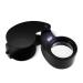 HQMaster 40X Illuminated Jewelers Eye Loupe Jewelry Magnifier with LED Light Foldable Precision Instrument