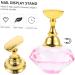 Beatifufu 1 Set Nail Holder Fingernail Stands Nail Training Holder Stand Magnetic Nail Gems for Nails Nail Tip Display Stand False Nail Painting Stand Nails Gems Crystal Easel Manicure 3.5X3.5X2CM Pink - Buy Online on GoSupps.com