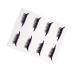 FOMIYES 4 pairs Decals Lash Reusable with Tool Liners Waterproof Decal and Eyeliners Temporary Makeup 4x1.5cm Purple