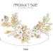 Unicra Flower Bride Wedding Hair Vine Gold Crystal Bridal Headband Leaf Headpiece Hair Accessories for Bridesmaid and Women Gold Silver Rose - Buy Online on GoSupps.com