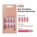 KISS False Nails Kit - Long Lasting Coffin Shape Stick & Glue Included Easy to Apply Sculpted Nails for Perfect At-Home Manicure - Buy Online on GoSupps.com