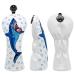 Golf Head Covers, Shark Embroidery Golf Driver Cover Fairway Cover Hybrid Cover Blade Putter Cover Mallet Putter Cover Leather Golf 3 Wood Headcovers Golf Club Covers for Titleist Callaway 1 Fairway Cover