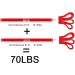 Set of 2 Pull Up Assist Bands Resistance Bands - Exercise Loop Band for Body Stretching Mobility Powerlifting Resistance Training (2 Pink) - Buy Online on GoSupps.com