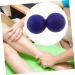 JeCompris 3-Pack Muscle Peanut Massage Balls - Acupressure & Fitness Roller - Dark Blue Silicone Yoga Peanuts for Foot Sole Relief - Buy Online on GoSupps.com