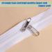 JOSDIOX 3 White Zipper by The Yard - 10 Yard Long Nylon Coil with 20 Sliders and 30 Stops for Upholstery Sewing - Buy Online on GoSupps.com